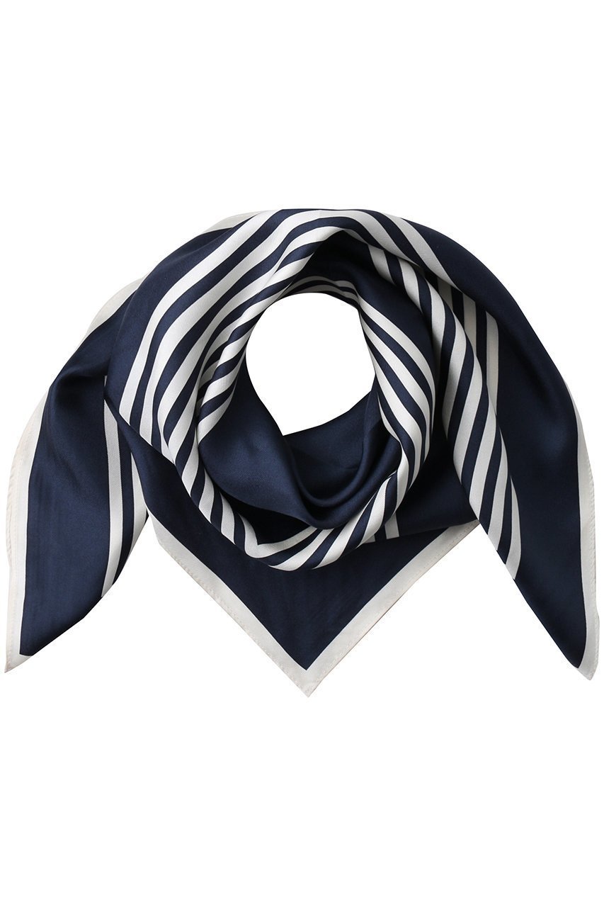 【ウィムガゼット/Whim Gazette】の【le scarf】ラインシルクスカーフ インテリア・キッズ・メンズ・レディースファッション・服の通販 founy(ファニー) 　ファッション　Fashion　レディースファッション　Fashion for Women　ストール　Soft & Warm Scarves　マフラー・スヌード / 冬小物の定番　Scarves & Mufflers　シルク　Silk, 100% Silk　スカーフ　Scarf, Neckwear　スタイリッシュ　Stylish, Fashionable　ストール　Stole, Wrap　マフラー　Scarf, Muffler　ラグジュアリー　Luxury, Elegant　エレガント 上品　Elegant　ネイビー|ID: prp329100004488871 ipo3291000000032802065