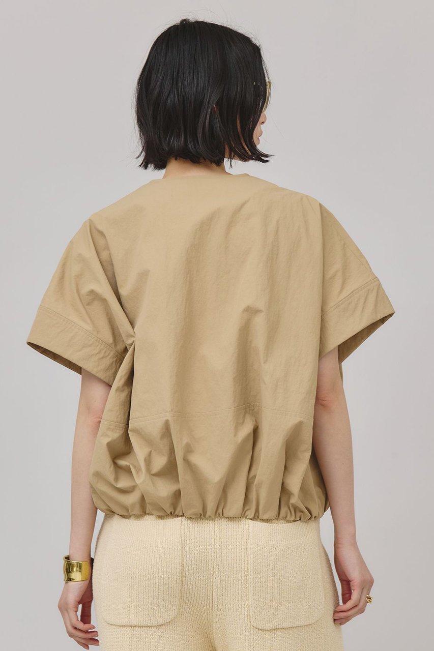 【カレンソロジー/Curensology】のタスランジップブラウス 人気、トレンドファッション・服の通販 founy(ファニー) 　ファッション　Fashion　レディースファッション　Fashion for Women　トップス・カットソー　Cut & Sew Tops　シャツ・ブラウス・オフィスカジュアル　Elegant Blouses & Button-Ups　ギャザー　Gathered, Ruffled　サテン　Satin, Glossy Fabric　ショート　Short, Short Length　ジップ　Zip, Zipper　スリーブ　Sleeve, Long Sleeve / Short Sleeve　バランス　Balance, Style Balance　ブルゾン　Blouson, Bomber Jacket　ワッシャー　Washer, Crinkled Finish　再入荷　Restock / Back in Stock　夏　Summer　日本製　Made In Japan　other-4|ID: prp329100004488876 ipo3291000000032809907