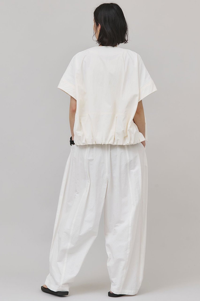 【カレンソロジー/Curensology】のタスランジップブラウス 人気、トレンドファッション・服の通販 founy(ファニー) 　ファッション　Fashion　レディースファッション　Fashion for Women　トップス・カットソー　Cut & Sew Tops　シャツ・ブラウス・オフィスカジュアル　Elegant Blouses & Button-Ups　ギャザー　Gathered, Ruffled　サテン　Satin, Glossy Fabric　ショート　Short, Short Length　ジップ　Zip, Zipper　スリーブ　Sleeve, Long Sleeve / Short Sleeve　バランス　Balance, Style Balance　ブルゾン　Blouson, Bomber Jacket　ワッシャー　Washer, Crinkled Finish　夏　Summer　日本製　Made In Japan　other-7|ID: prp329100004488876 ipo3291000000033706509