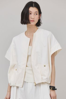 【カレンソロジー/Curensology】のタスランジップブラウス 人気、トレンドファッション・服の通販 founy(ファニー) ファッション Fashion レディースファッション Fashion for Women トップス・カットソー Cut & Sew Tops シャツ・ブラウス・オフィスカジュアル Elegant Blouses & Button-Ups ギャザー Gathered, Ruffled サテン Satin, Glossy Fabric ショート Short, Short Length ジップ Zip, Zipper スリーブ Sleeve, Long Sleeve / Short Sleeve バランス Balance, Style Balance ブルゾン Blouson, Bomber Jacket ワッシャー Washer, Crinkled Finish 夏 Summer 日本製 Made In Japan |ID:prp329100004488876