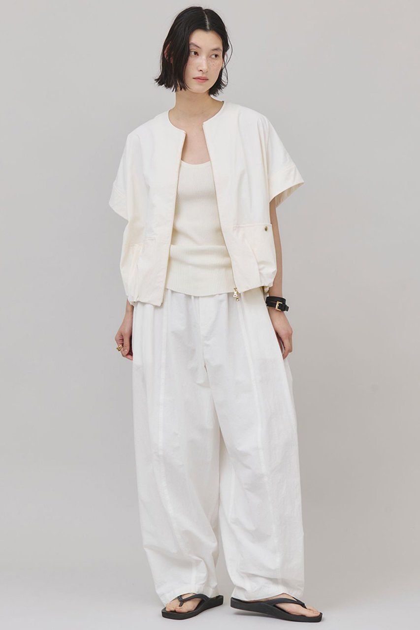 【カレンソロジー/Curensology】のタスランジップブラウス 人気、トレンドファッション・服の通販 founy(ファニー) 　ファッション　Fashion　レディースファッション　Fashion for Women　トップス・カットソー　Cut & Sew Tops　シャツ・ブラウス・オフィスカジュアル　Elegant Blouses & Button-Ups　ギャザー　Gathered, Ruffled　サテン　Satin, Glossy Fabric　ショート　Short, Short Length　ジップ　Zip, Zipper　スリーブ　Sleeve, Long Sleeve / Short Sleeve　バランス　Balance, Style Balance　ブルゾン　Blouson, Bomber Jacket　ワッシャー　Washer, Crinkled Finish　夏　Summer　日本製　Made In Japan　other-5|ID: prp329100004488876 ipo3291000000035652783