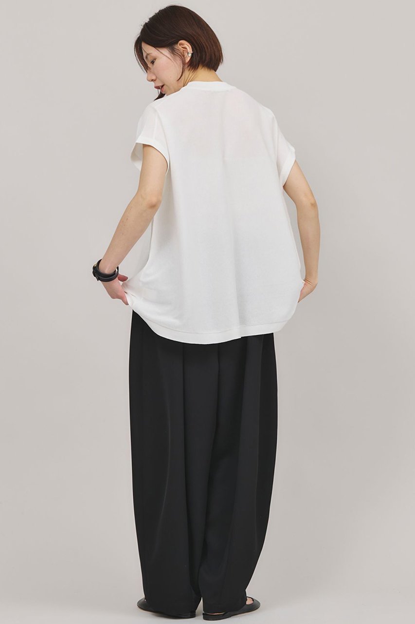 【カレンソロジー/Curensology】のフォールドロストパンツ 人気、トレンドファッション・服の通販 founy(ファニー) 　ファッション　Fashion　レディースファッション　Fashion for Women　パンツ　Pants & Trousers　ウォッシャブル　Machine Washable　ダブル　Double, Double-Breasted　ドレープ　Drape, Draping Fabric　再入荷　Restock / Back in Stock　夏　Summer　定番　Standard, Basic Item　日本製　Made In Japan　other-7|ID: prp329100004488879 ipo3291000000033663393