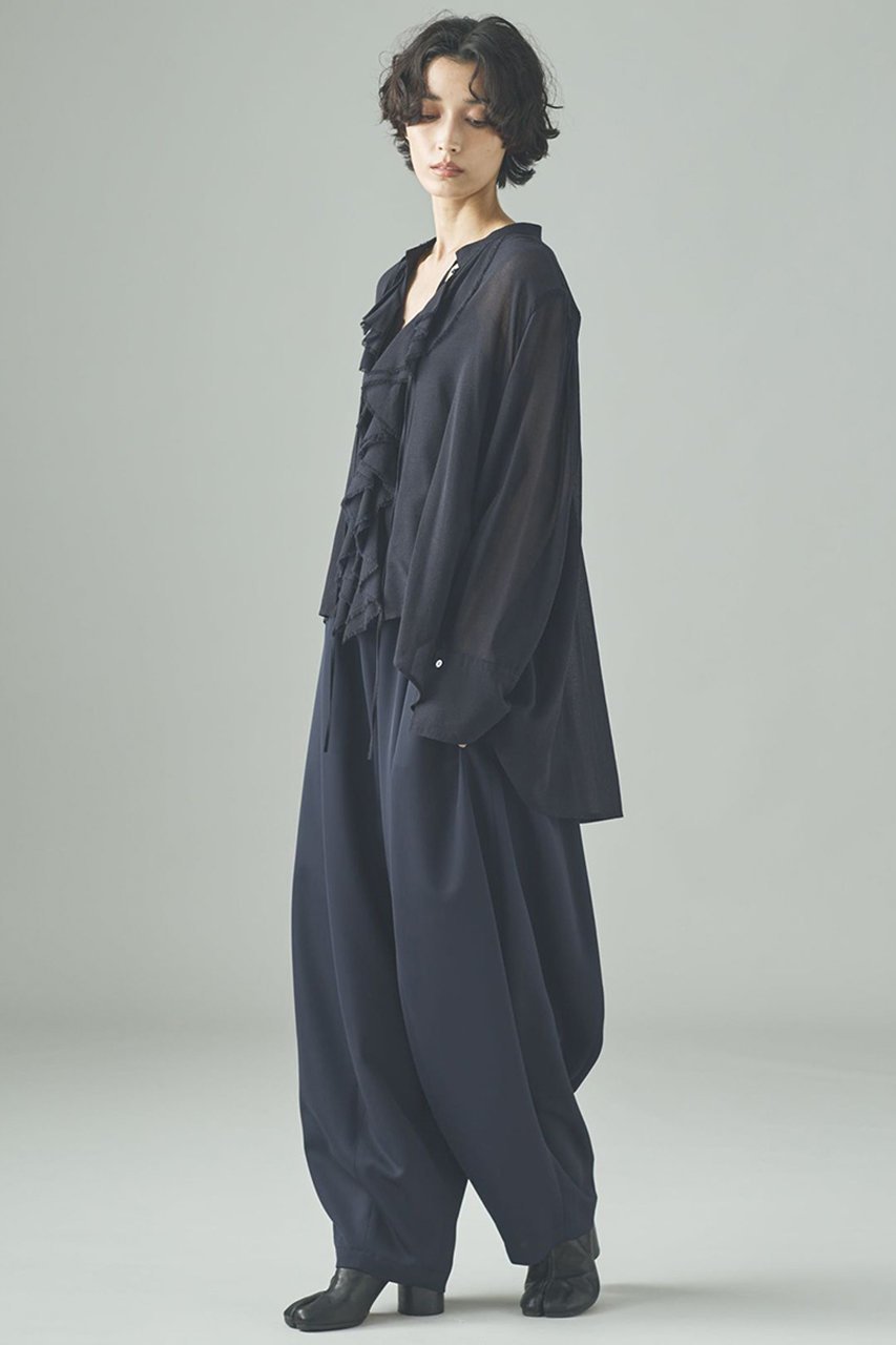 【カレンソロジー/Curensology】のフォールドロストパンツ 人気、トレンドファッション・服の通販 founy(ファニー) 　ファッション　Fashion　レディースファッション　Fashion for Women　パンツ　Pants & Trousers　ウォッシャブル　Machine Washable　ダブル　Double, Double-Breasted　ドレープ　Drape, Draping Fabric　夏　Summer　定番　Standard, Basic Item　日本製　Made In Japan　other-6|ID: prp329100004488879 ipo3291000000035633032