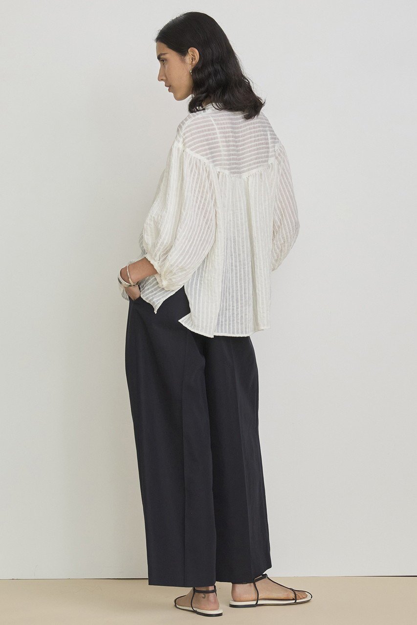 【ハウス オブ ロータス/HOUSE OF LOTUS】のコットンリネンレイヤードタックパンツ 人気、トレンドファッション・服の通販 founy(ファニー) 　ファッション　Fashion　レディースファッション　Fashion for Women　パンツ　Pants & Trousers　センター　Center, Center Line　フロント　Front, Front Design　リネン　Linen, Linen Fabric　エレガント 上品　Elegant　other-7|ID: prp329100004488881 ipo3291000000034952603