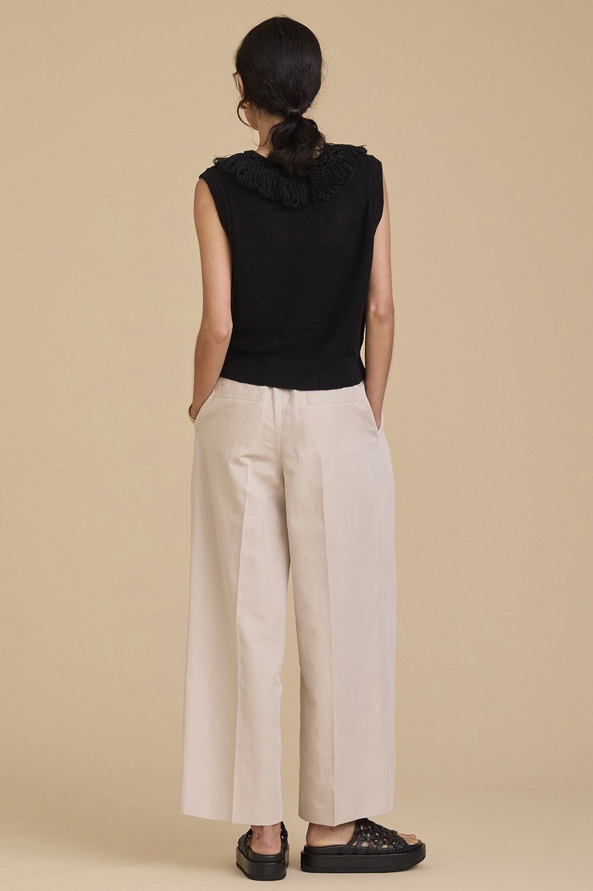 【ハウス オブ ロータス/HOUSE OF LOTUS】のコットンリネンレイヤードタックパンツ 人気、トレンドファッション・服の通販 founy(ファニー) 　ファッション　Fashion　レディースファッション　Fashion for Women　パンツ　Pants & Trousers　センター　Center, Center Line　フロント　Front, Front Design　リネン　Linen, Linen Fabric　エレガント 上品　Elegant　other-7|ID: prp329100004488881 ipo3291000000035629187