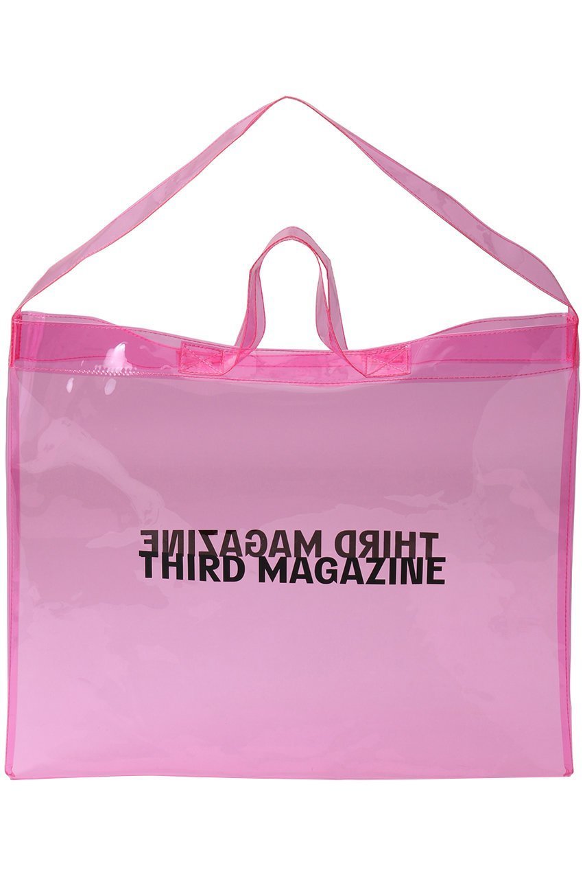 【サードマガジン/THIRD MAGAZINE】のロゴクリアバッグ インテリア・キッズ・メンズ・レディースファッション・服の通販 founy(ファニー) 　ファッション　Fashion　レディースファッション　Fashion for Women　バッグ　Bags　おすすめ　Recommended / Our Picks　再入荷　Restock / Back in Stock　夏　Summer　春　Spring　S/S・春夏　SS, Spring/Summer, Warm Season　ピンク|ID: prp329100004488882 ipo3291000000032779450
