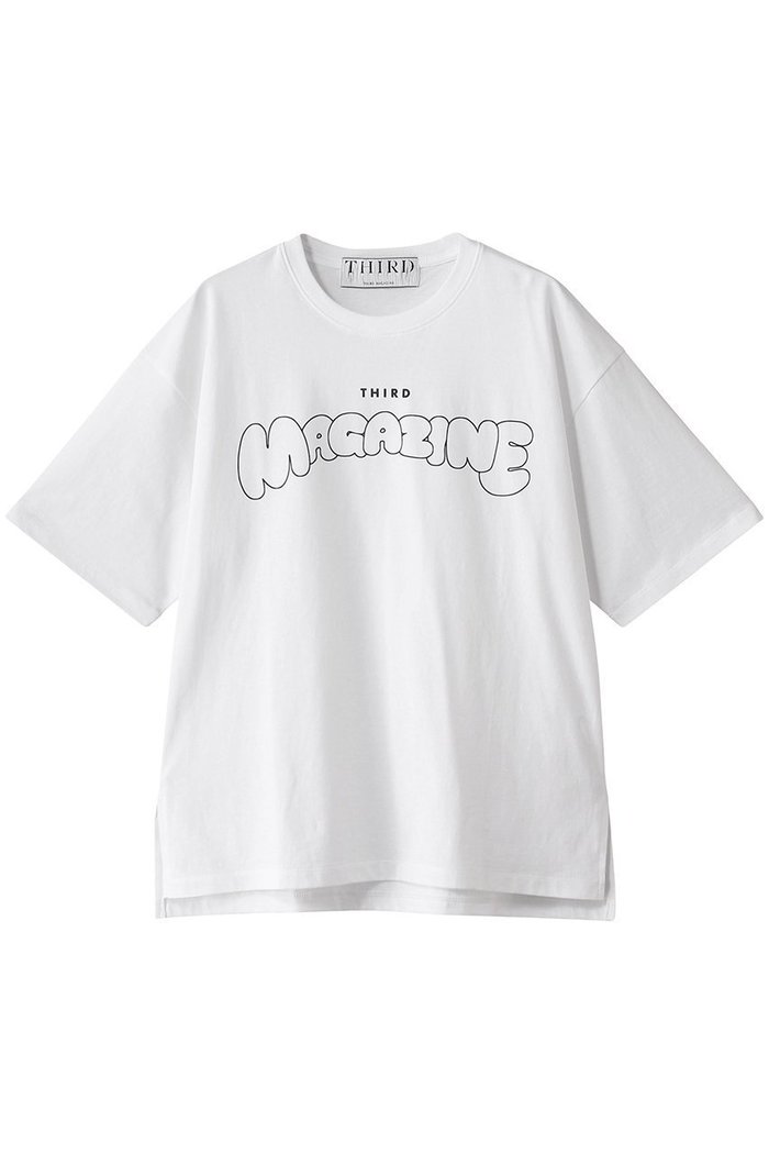 【サードマガジン/THIRD MAGAZINE】のバブルロゴTシャツ インテリア・キッズ・メンズ・レディースファッション・服の通販 founy(ファニー) https://founy.com/ ファッション Fashion レディースファッション Fashion for Women トップス・カットソー Cut & Sew Tops シャツ・ブラウス・オフィスカジュアル Elegant Blouses & Button-Ups ロングTシャツ・Tシャツ Longline T-Shirts & Tees カットソー・ベーシックTシャツ Cut-and-Sewn Tops / Stretch Tees & Basics ショート Short, Short Length シンプル Simple, Minimal スリーブ Sleeve, Long Sleeve / Short Sleeve モコモコ Fuzzy, Fluffy モノトーン Monotone, Black and White 半袖 Short Sleeve, Half Sleeve |ID: prp329100004488883 ipo3291000000036097132