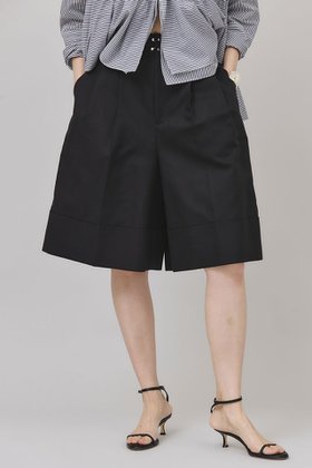 【カレンソロジー/Curensology】のコットンニーレングスワイドパンツ 人気、トレンドファッション・服の通販 founy(ファニー) ファッション Fashion レディースファッション Fashion for Women パンツ Pants & Trousers ショートパンツ・ハーフパンツ High-Waisted & Relaxed Shorts ショート Short, Short Length ダブル Double, Double-Breasted 再入荷 Restock / Back in Stock 夏 Summer 日本製 Made In Japan |ID:prp329100004488888
