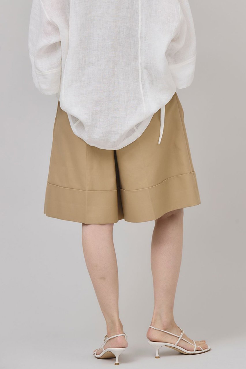 【カレンソロジー/Curensology】のコットンニーレングスワイドパンツ 人気、トレンドファッション・服の通販 founy(ファニー) 　ファッション　Fashion　レディースファッション　Fashion for Women　パンツ　Pants & Trousers　ショートパンツ・ハーフパンツ　High-Waisted & Relaxed Shorts　ショート　Short, Short Length　ダブル　Double, Double-Breasted　夏　Summer　日本製　Made In Japan　other-4|ID: prp329100004488888 ipo3291000000032811677