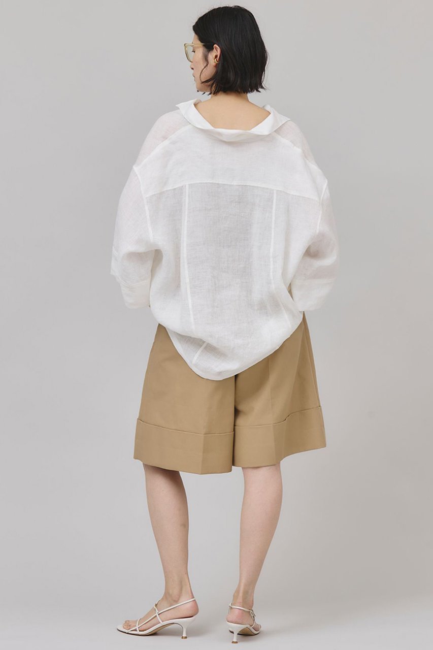 【カレンソロジー/Curensology】のコットンニーレングスワイドパンツ 人気、トレンドファッション・服の通販 founy(ファニー) 　ファッション　Fashion　レディースファッション　Fashion for Women　パンツ　Pants & Trousers　ショートパンツ・ハーフパンツ　High-Waisted & Relaxed Shorts　ショート　Short, Short Length　ダブル　Double, Double-Breasted　夏　Summer　日本製　Made In Japan　other-7|ID: prp329100004488888 ipo3291000000032811680