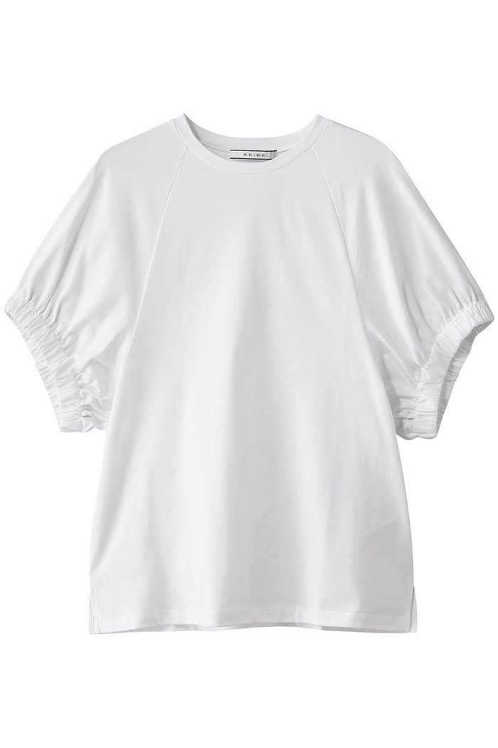 【ベイジ,/BEIGE,】のSTOCK(ストック)/オーガニックコットン半袖ギャザートップス インテリア・キッズ・メンズ・レディースファッション・服の通販 founy(ファニー) https://founy.com/ ファッション Fashion レディースファッション Fashion for Women トップス・カットソー Cut & Sew Tops シャツ・ブラウス・オフィスカジュアル Elegant Blouses & Button-Ups ロングTシャツ・Tシャツ Longline T-Shirts & Tees カットソー・ベーシックTシャツ Cut-and-Sewn Tops / Stretch Tees & Basics なめらか Smooth, Silky Texture エレガント 上品 Elegant ギャザー Gathered, Ruffled ショート Short, Short Length シンプル Simple, Minimal スリーブ Sleeve, Long Sleeve / Short Sleeve 半袖 Short Sleeve, Half Sleeve |ID: prp329100004488890 ipo3291000000035636926