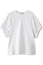 【ベイジ,/BEIGE,】のSTOCK(ストック)/オーガニックコットン半袖ギャザートップス 人気、トレンドファッション・服の通販 founy(ファニー) ファッション Fashion レディースファッション Fashion for Women トップス・カットソー Cut & Sew Tops シャツ・ブラウス・オフィスカジュアル Elegant Blouses & Button-Ups ロングTシャツ・Tシャツ Longline T-Shirts & Tees カットソー・ベーシックTシャツ Cut-and-Sewn Tops / Stretch Tees & Basics なめらか Smooth, Silky Texture エレガント 上品 Elegant ギャザー Gathered, Ruffled ショート Short, Short Length シンプル Simple, Minimal スリーブ Sleeve, Long Sleeve / Short Sleeve 半袖 Short Sleeve, Half Sleeve thumbnail White|ID: prp329100004488890 ipo3291000000035636927