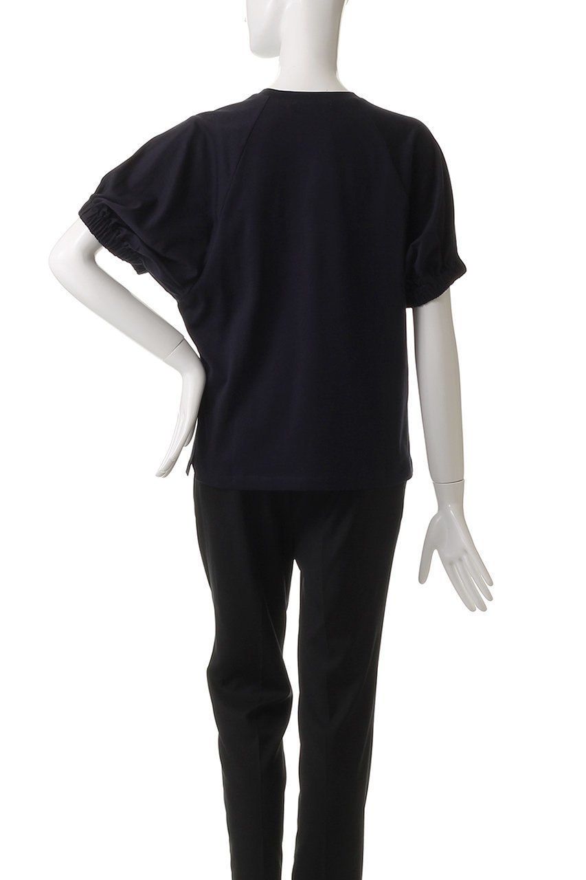 【ベイジ,/BEIGE,】のSTOCK(ストック)/オーガニックコットン半袖ギャザートップス 人気、トレンドファッション・服の通販 founy(ファニー) 　ファッション　Fashion　レディースファッション　Fashion for Women　トップス・カットソー　Cut & Sew Tops　シャツ・ブラウス・オフィスカジュアル　Elegant Blouses & Button-Ups　ロングTシャツ・Tシャツ　Longline T-Shirts & Tees　カットソー・ベーシックTシャツ　Cut-and-Sewn Tops / Stretch Tees & Basics　なめらか　Smooth, Silky Texture　エレガント 上品　Elegant　ギャザー　Gathered, Ruffled　ショート　Short, Short Length　シンプル　Simple, Minimal　スリーブ　Sleeve, Long Sleeve / Short Sleeve　半袖　Short Sleeve, Half Sleeve　other-4|ID: prp329100004488890 ipo3291000000035878840