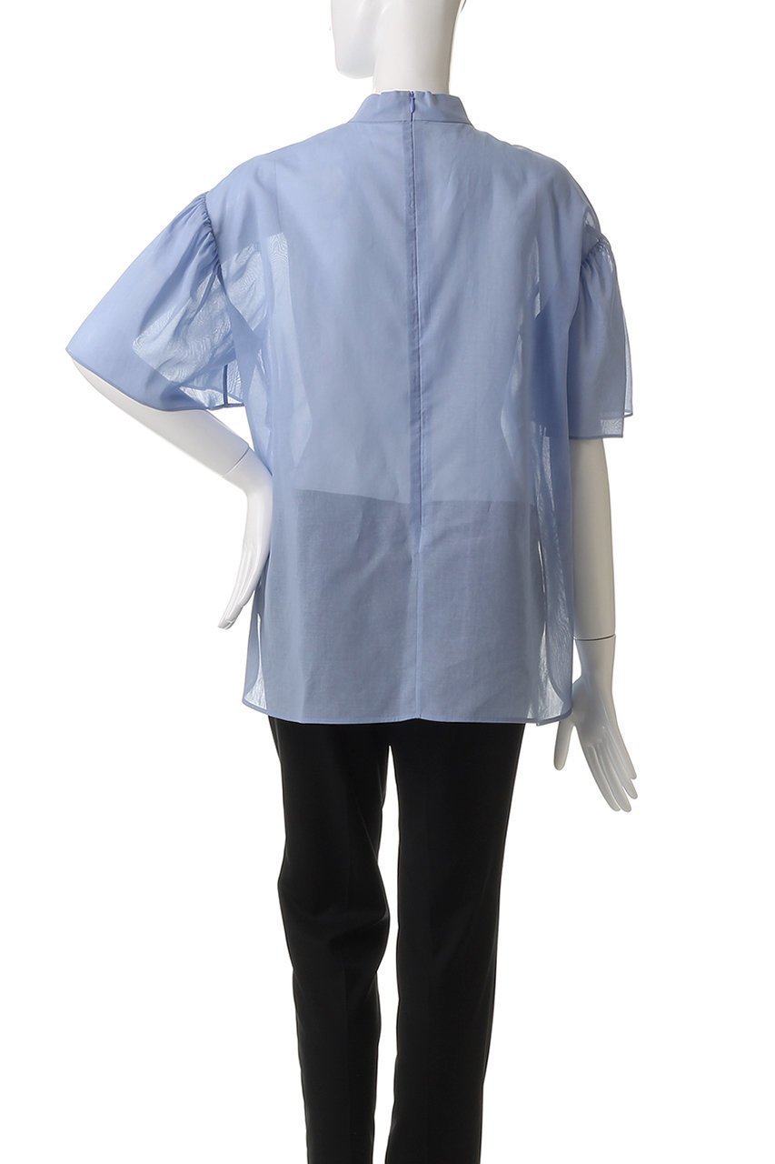 【ベイジ,/BEIGE,】のPLUMERIA(プルメリア)/コットンシアーパフスリーブブラウス 人気、トレンドファッション・服の通販 founy(ファニー) ファッション Fashion レディースファッション Fashion for Women トップス・カットソー Cut & Sew Tops シャツ・ブラウス・オフィスカジュアル Elegant Blouses & Button-Ups ショート Short, Short Length スタンド Stand Collar, Upright Stand スリーブ Sleeve, Long Sleeve / Short Sleeve デニム Denim, Jeans Material エレガント 上品 Elegant other-4|ID: prp329100004488892 ipo3291000000035062902