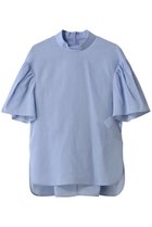 【ベイジ,/BEIGE,】のPLUMERIA(プルメリア)/コットンシアーパフスリーブブラウス Sax|ID: prp329100004488892 ipo3291000000036029292