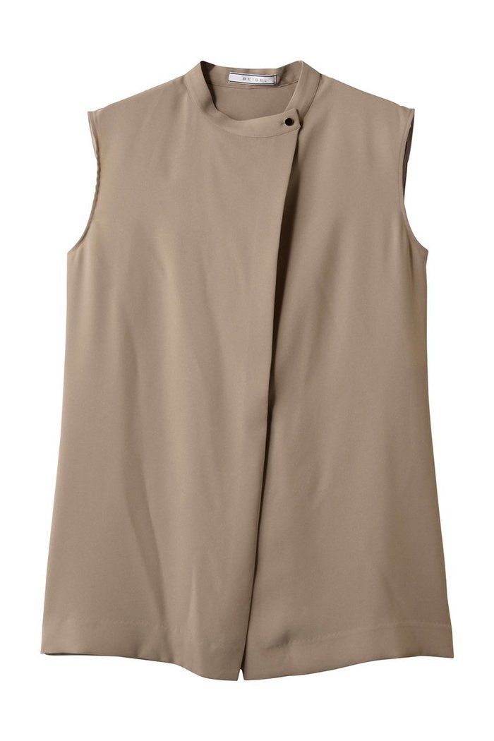 【ベイジ,/BEIGE,】のFLEUR(フルール)/フロントボタンノースリーブブラウス インテリア・キッズ・メンズ・レディースファッション・服の通販 founy(ファニー) https://founy.com/ ファッション Fashion レディースファッション Fashion for Women トップス・カットソー Cut & Sew Tops キャミソール&ノースリーブ Camisoles & Sleeveless Tops シャツ・ブラウス・オフィスカジュアル Elegant Blouses & Button-Ups ノースリーブ Sleeveless, No-Sleeve バランス Balance, Style Balance リュクス Luxury, Elegant, High-End, Chic |ID: prp329100004488893 ipo3291000000035062801