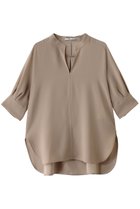 【ベイジ,/BEIGE,】のFLEUR(フルール)/スタンドカラープルオーバーブラウス 人気、トレンドファッション・服の通販 founy(ファニー) ファッション Fashion レディースファッション Fashion for Women トップス・カットソー Cut & Sew Tops シャツ・ブラウス・オフィスカジュアル Elegant Blouses & Button-Ups カジュアルプルオーバー・ニットトップス Pullovers & Knit Tops / Casual Pullovers とろみ Fluid, Flowy Fabric ショート Short, Short Length スリーブ Sleeve, Long Sleeve / Short Sleeve ファブリック Fabric, Textile エレガント 上品 Elegant thumbnail Beige|ID: prp329100004488894 ipo3291000000032808403