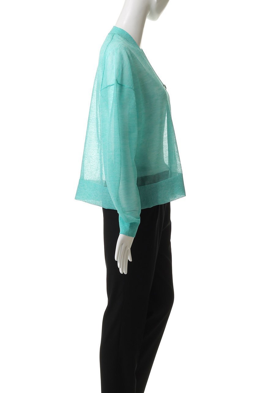 【デパリエ/DEPAREILLE】のシアーVネックカーディガン 人気、トレンドファッション・服の通販 founy(ファニー) 　ファッション　Fashion　レディースファッション　Fashion for Women　トップス・カットソー　Cut & Sew Tops　ニット　Knit Tops & Sweaters　カーディガン・羽織り　Layered Style Cardigans　Vネックトップス　V-Neck Tops / V-Cut Neckline Shirts　カーディガン　Cardigan, Knitwear　シアー　Sheer, See-Through　ベーシック　Basic, Essential　夏　Summer　other-3|ID: prp329100004488895 ipo3291000000032925837