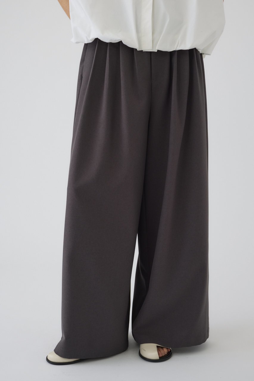 【リムアーク/RIM.ARK】のMany tuck volume PT/パンツ インテリア・キッズ・メンズ・レディースファッション・服の通販 founy(ファニー) 　ファッション　Fashion　レディースファッション　Fashion for Women　パンツ　Pants & Trousers　ツイル　Twist, Twisted Detail　ワイド　Wide, Wide Fit　チャコールグレー|ID: prp329100004488898 ipo3291000000035419449