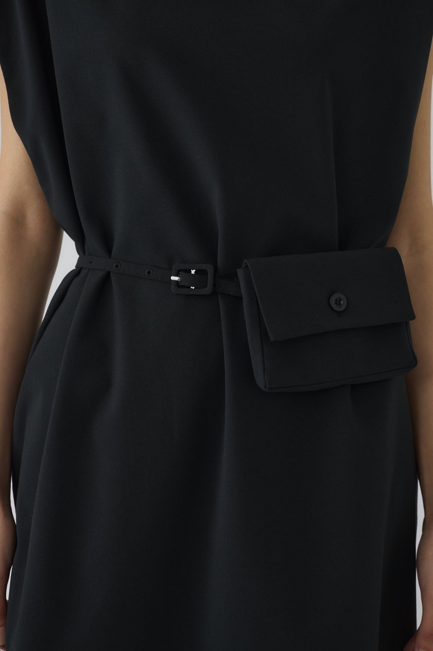 【リムアーク/RIM.ARK】のPochette belt set boat neck OP/ワンピース 人気、トレンドファッション・服の通販 founy(ファニー) 　ファッション　Fashion　レディースファッション　Fashion for Women　ワンピース　Dresses　チュニック　Tunic Tops & Dresses　シェイプ　Shape, Slim Fit　チュニック　Tunic, Long Top　メランジ　Melange, Mixed Yarn　リラックス　Relax, Relaxed Fit　ロング　Long, Long-Length　エレガント 上品　Elegant　夏　Summer　other-7|ID: prp329100004488900 ipo3291000000032864852
