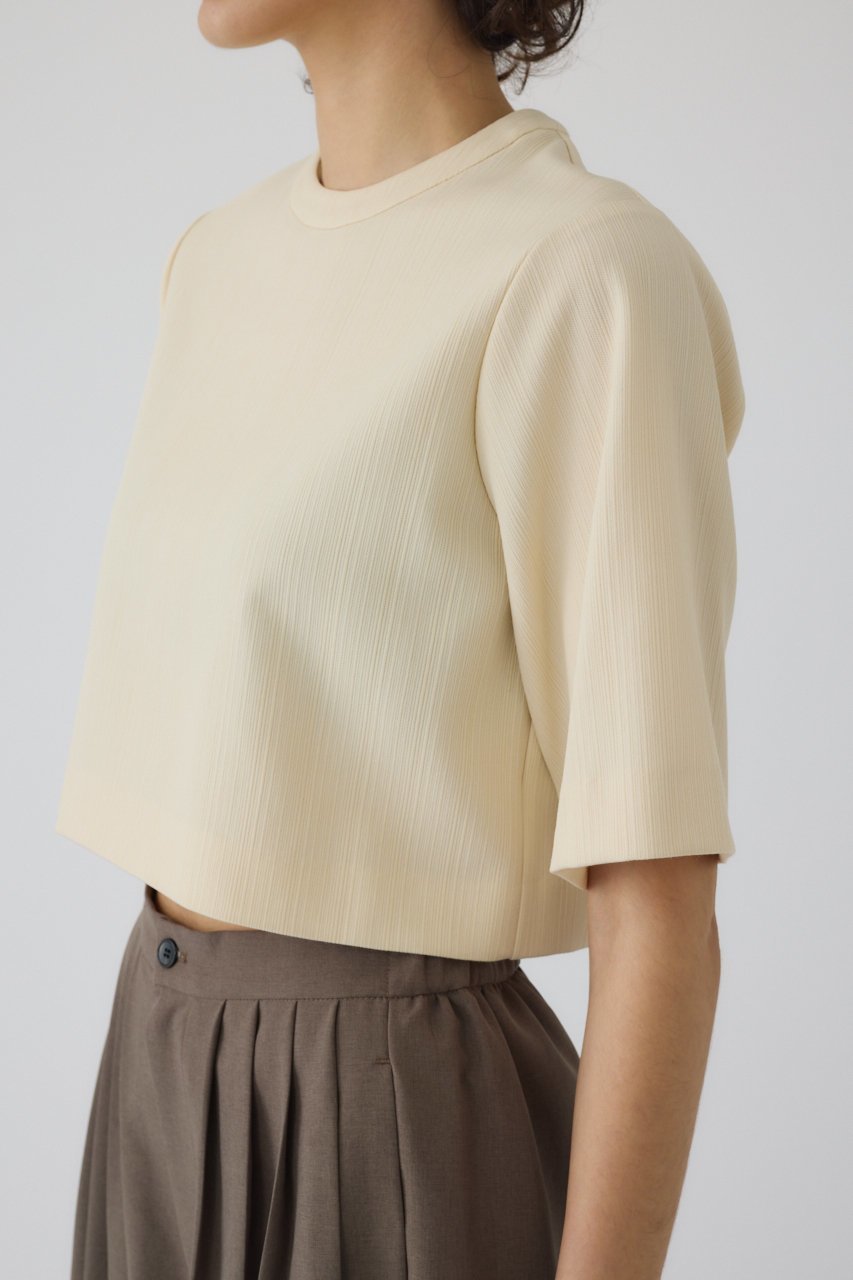 【リムアーク/RIM.ARK】のCropped box tops/トップス 人気、トレンドファッション・服の通販 founy(ファニー) 　ファッション　Fashion　レディースファッション　WOMEN　トップス・カットソー　Tops/Tshirt　シャツ/ブラウス　Shirts/Blouses　ロング / Tシャツ　T-Shirts　カットソー　Cut and Sewn　クロップド　Cropped　ショート　Short　スリーブ　Sleeve　セットアップ　Set Up　リュクス　Luxe　夏　Summer　other-3|ID: prp329100004488902 ipo3291000000031778661