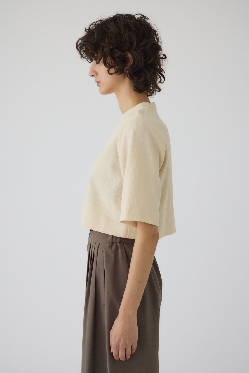 【リムアーク/RIM.ARK】のCropped box tops/トップス 人気、トレンドファッション・服の通販 founy(ファニー) 　ファッション　Fashion　レディースファッション　WOMEN　トップス・カットソー　Tops/Tshirt　シャツ/ブラウス　Shirts/Blouses　ロング / Tシャツ　T-Shirts　カットソー　Cut and Sewn　クロップド　Cropped　ショート　Short　スリーブ　Sleeve　セットアップ　Set Up　リュクス　Luxe　夏　Summer　other-4|ID: prp329100004488902 ipo3291000000031778662