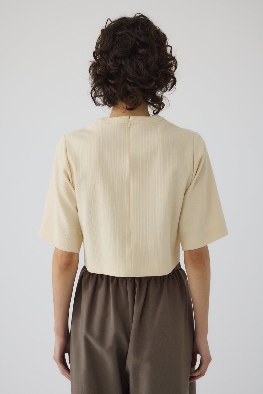 【リムアーク/RIM.ARK】のCropped box tops/トップス 人気、トレンドファッション・服の通販 founy(ファニー) 　ファッション　Fashion　レディースファッション　WOMEN　トップス・カットソー　Tops/Tshirt　シャツ/ブラウス　Shirts/Blouses　ロング / Tシャツ　T-Shirts　カットソー　Cut and Sewn　クロップド　Cropped　ショート　Short　スリーブ　Sleeve　セットアップ　Set Up　リュクス　Luxe　夏　Summer　other-5|ID: prp329100004488902 ipo3291000000031778663
