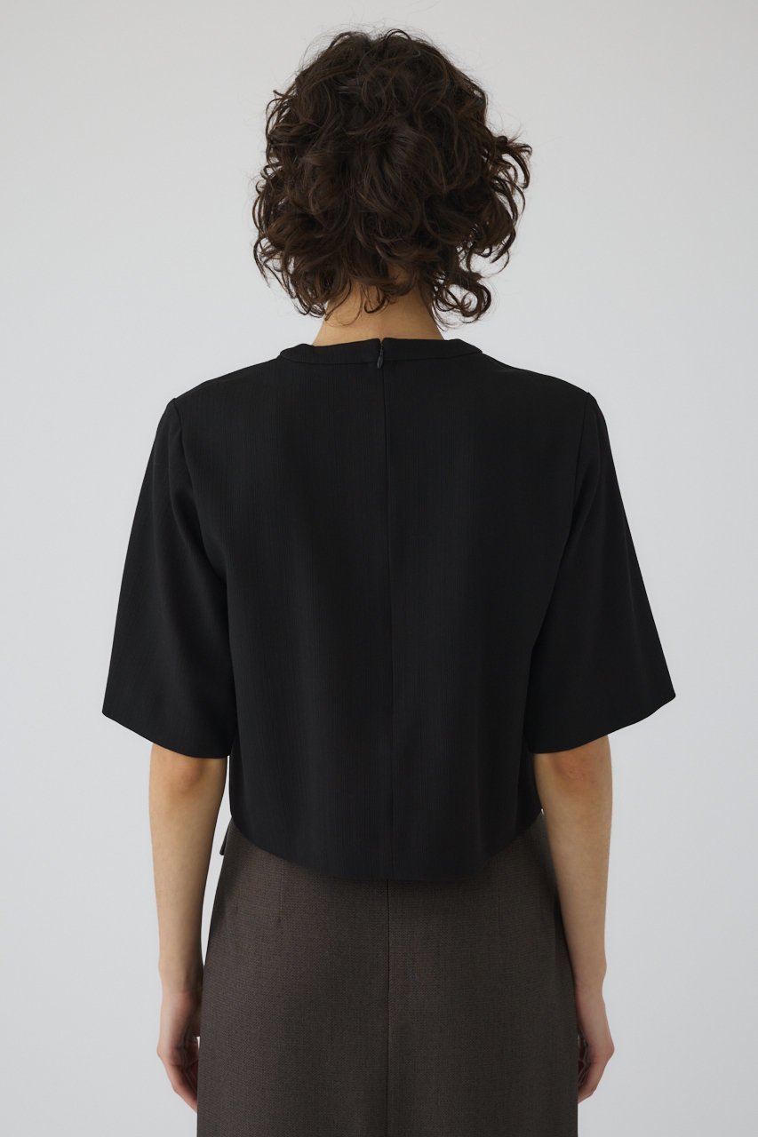 【リムアーク/RIM.ARK】のCropped box tops/トップス 人気、トレンドファッション・服の通販 founy(ファニー) 　ファッション　Fashion　レディースファッション　Fashion for Women　トップス・カットソー　Cut & Sew Tops　シャツ・ブラウス・オフィスカジュアル　Elegant Blouses & Button-Ups　ロングTシャツ・Tシャツ　Longline T-Shirts & Tees　カットソー・ベーシックTシャツ　Cut-and-Sewn Tops / Stretch Tees & Basics　クロップド　Cropped, Short Length　ショート　Short, Short Length　スリーブ　Sleeve, Long Sleeve / Short Sleeve　セットアップ　Set-Up, Coordinated Outfit　リュクス　Luxury, Elegant, High-End, Chic　夏　Summer　other-5|ID: prp329100004488902 ipo3291000000032855740
