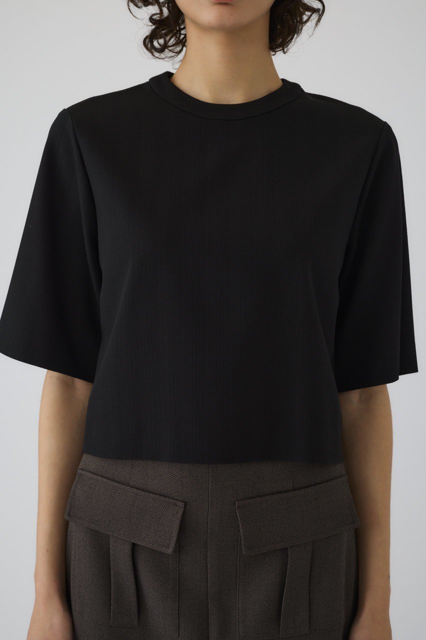【リムアーク/RIM.ARK】のCropped box tops/トップス 人気、トレンドファッション・服の通販 founy(ファニー) 　ファッション　Fashion　レディースファッション　Fashion for Women　トップス・カットソー　Cut & Sew Tops　シャツ・ブラウス・オフィスカジュアル　Elegant Blouses & Button-Ups　ロングTシャツ・Tシャツ　Longline T-Shirts & Tees　カットソー・ベーシックTシャツ　Cut-and-Sewn Tops / Stretch Tees & Basics　クロップド　Cropped, Short Length　ショート　Short, Short Length　スリーブ　Sleeve, Long Sleeve / Short Sleeve　セットアップ　Set-Up, Coordinated Outfit　リュクス　Luxury, Elegant, High-End, Chic　夏　Summer　other-7|ID: prp329100004488902 ipo3291000000032855748