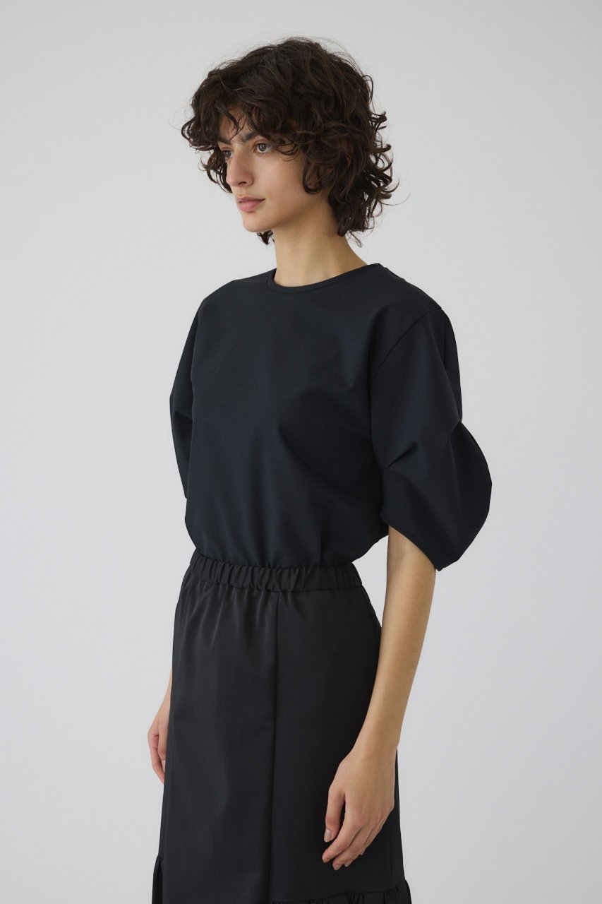 【リムアーク/RIM.ARK】のTuck sleeve design cut tops/トップス 人気、トレンドファッション・服の通販 founy(ファニー) 　ファッション　Fashion　レディースファッション　WOMEN　トップス・カットソー　Tops/Tshirt　シャツ/ブラウス　Shirts/Blouses　ロング / Tシャツ　T-Shirts　カットソー　Cut and Sewn　おすすめ　Recommend　ショート　Short　ストレッチ　Stretch　スリーブ　Sleeve　ネップ　Nep Yarn　リネン　Linen　ワーク　Work　other-2|ID: prp329100004488904 ipo3291000000032100333
