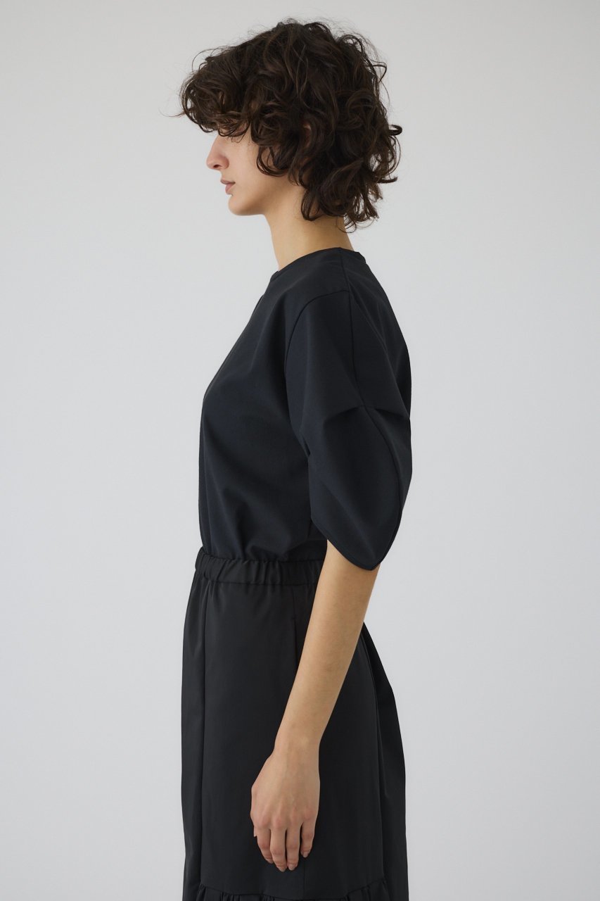 【リムアーク/RIM.ARK】のTuck sleeve design cut tops/トップス 人気、トレンドファッション・服の通販 founy(ファニー) 　ファッション　Fashion　レディースファッション　WOMEN　トップス・カットソー　Tops/Tshirt　シャツ/ブラウス　Shirts/Blouses　ロング / Tシャツ　T-Shirts　カットソー　Cut and Sewn　おすすめ　Recommend　ショート　Short　ストレッチ　Stretch　スリーブ　Sleeve　ネップ　Nep Yarn　リネン　Linen　ワーク　Work　other-4|ID: prp329100004488904 ipo3291000000032100335
