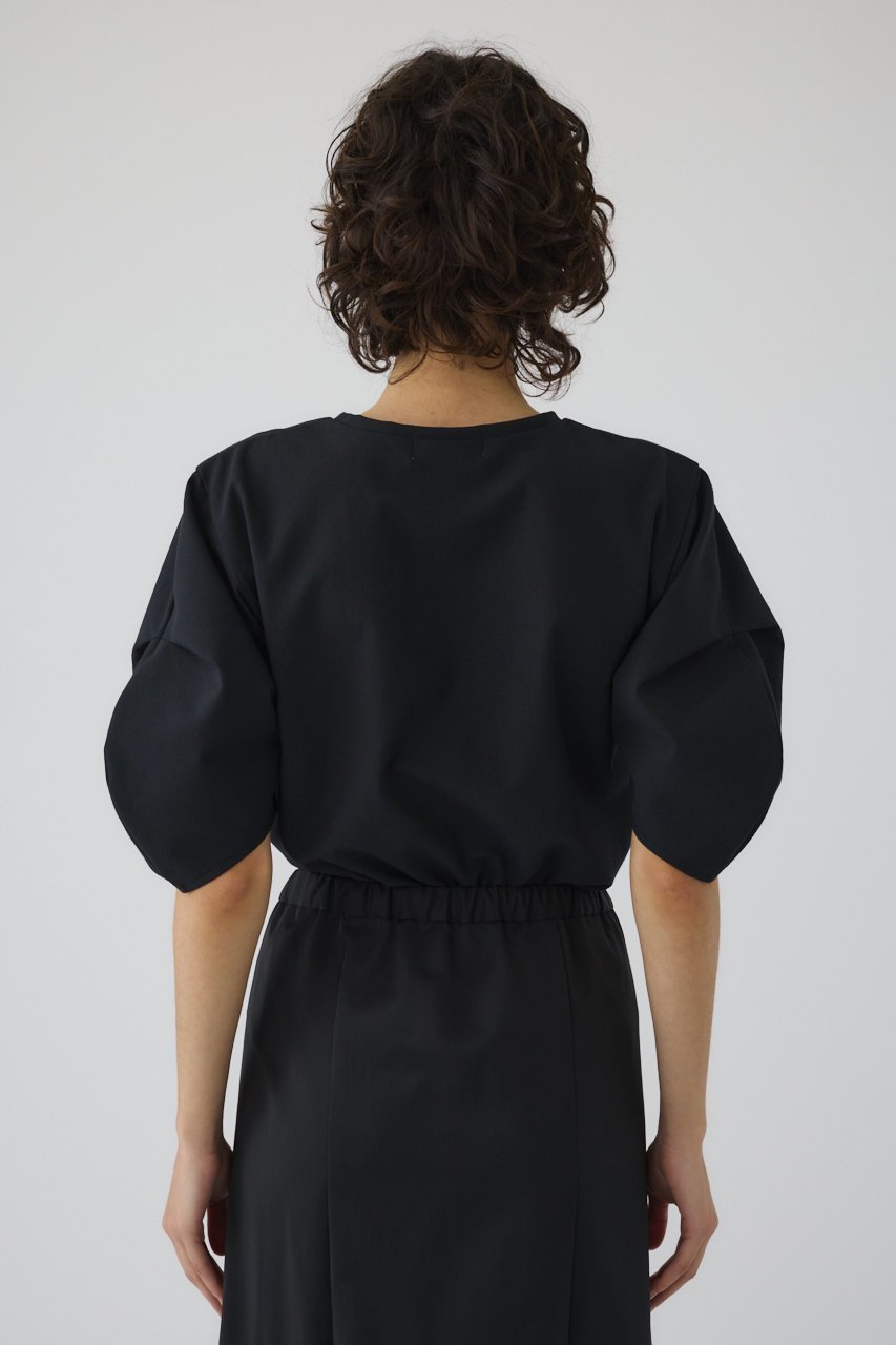 【リムアーク/RIM.ARK】のTuck sleeve design cut tops/トップス 人気、トレンドファッション・服の通販 founy(ファニー) 　ファッション　Fashion　レディースファッション　WOMEN　トップス・カットソー　Tops/Tshirt　シャツ/ブラウス　Shirts/Blouses　ロング / Tシャツ　T-Shirts　カットソー　Cut and Sewn　おすすめ　Recommend　ショート　Short　ストレッチ　Stretch　スリーブ　Sleeve　ネップ　Nep Yarn　リネン　Linen　ワーク　Work　other-5|ID: prp329100004488904 ipo3291000000032100336