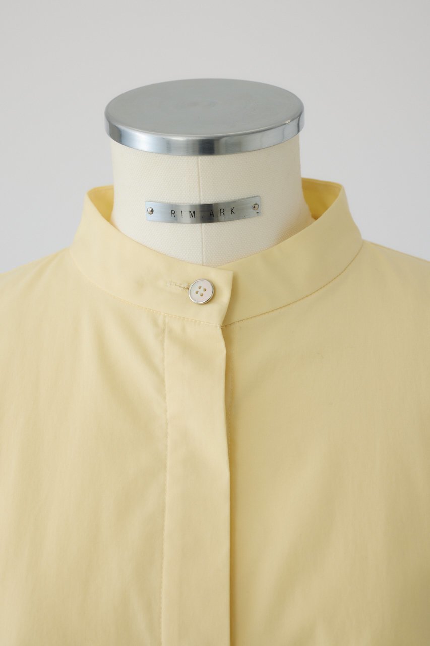 【リムアーク/RIM.ARK】のTuck balloon box SH/シャツ 人気、トレンドファッション・服の通販 founy(ファニー) 　ファッション　Fashion　レディースファッション　Fashion for Women　トップス・カットソー　Cut & Sew Tops　キャミソール&ノースリーブ　Camisoles & Sleeveless Tops　シャツ・ブラウス・オフィスカジュアル　Elegant Blouses & Button-Ups　スタンド　Stand Collar, Upright Stand　ノースリーブ　Sleeveless, No-Sleeve　バルーン　Balloon, Balloon Silhouette　other-2|ID: prp329100004488905 ipo3291000000032836487