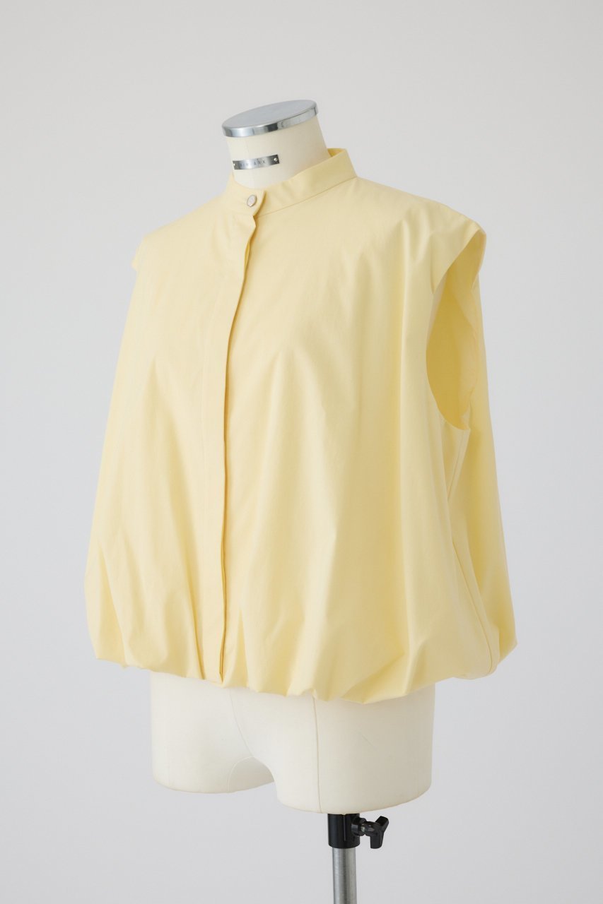 【リムアーク/RIM.ARK】のTuck balloon box SH/シャツ 人気、トレンドファッション・服の通販 founy(ファニー) 　ファッション　Fashion　レディースファッション　Fashion for Women　トップス・カットソー　Cut & Sew Tops　キャミソール&ノースリーブ　Camisoles & Sleeveless Tops　シャツ・ブラウス・オフィスカジュアル　Elegant Blouses & Button-Ups　スタンド　Stand Collar, Upright Stand　ノースリーブ　Sleeveless, No-Sleeve　バルーン　Balloon, Balloon Silhouette　other-4|ID: prp329100004488905 ipo3291000000032836496