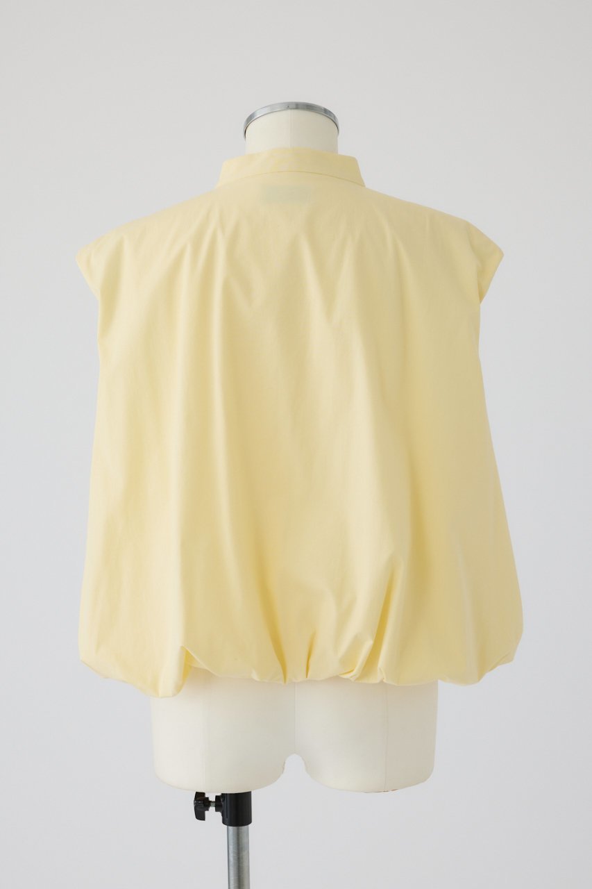 【リムアーク/RIM.ARK】のTuck balloon box SH/シャツ 人気、トレンドファッション・服の通販 founy(ファニー) 　ファッション　Fashion　レディースファッション　Fashion for Women　トップス・カットソー　Cut & Sew Tops　キャミソール&ノースリーブ　Camisoles & Sleeveless Tops　シャツ・ブラウス・オフィスカジュアル　Elegant Blouses & Button-Ups　スタンド　Stand Collar, Upright Stand　ノースリーブ　Sleeveless, No-Sleeve　バルーン　Balloon, Balloon Silhouette　other-7|ID: prp329100004488905 ipo3291000000032836509