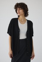 【リムアーク/RIM.ARK】のHem design wide knit CD/ニットカーディガン ブラック|ID:prp329100004488906