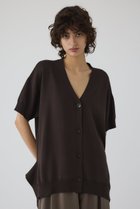 【リムアーク/RIM.ARK】のHem design wide knit CD/ニットカーディガン ブラウン|ID:prp329100004488906