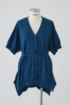 【リムアーク/RIM.ARK】のHem design wide knit CD/ニットカーディガン ブルー|ID:prp329100004488906