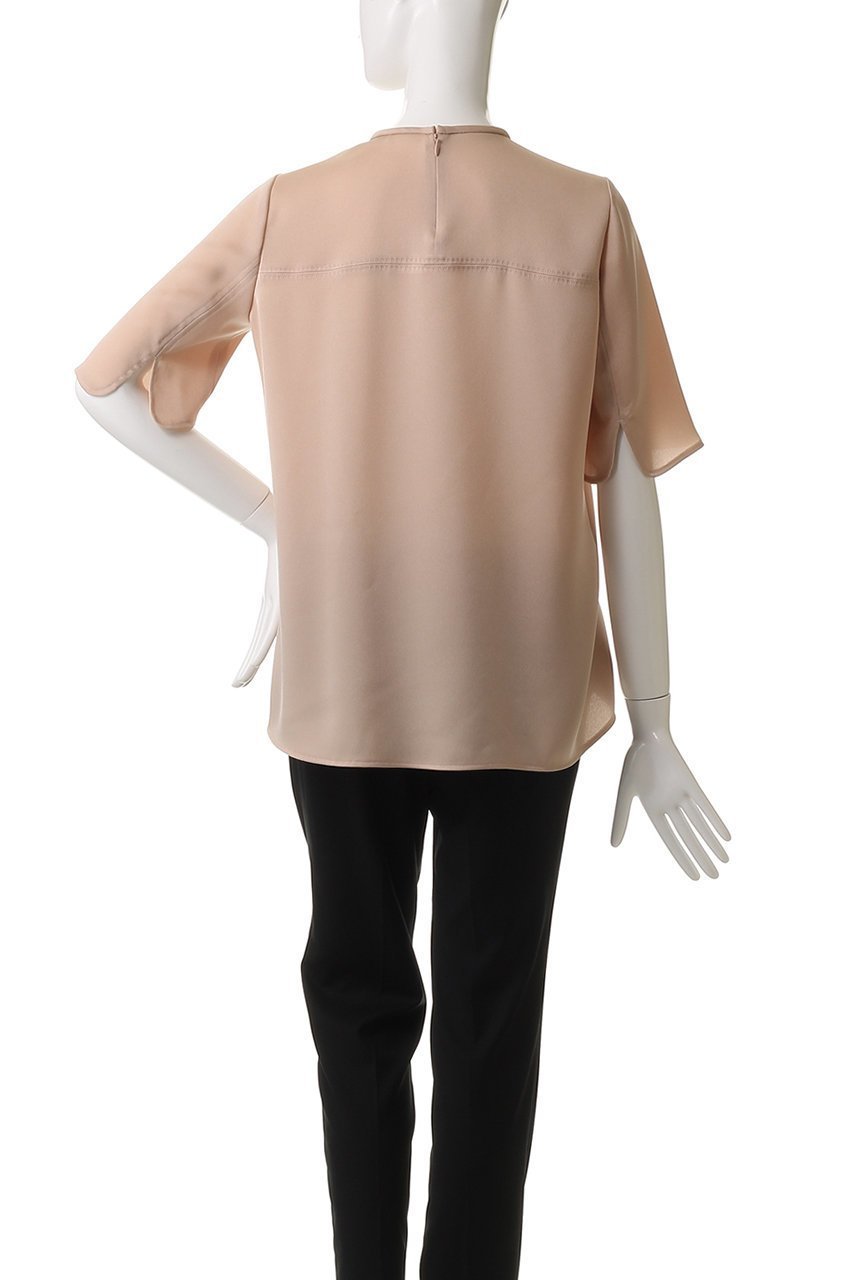 【デザイン ワークス/DESIGN WORKS】のベーシックTブラウス 人気、トレンドファッション・服の通販 founy(ファニー) 　ファッション　Fashion　レディースファッション　Fashion for Women　トップス・カットソー　Cut & Sew Tops　シャツ・ブラウス・オフィスカジュアル　Elegant Blouses & Button-Ups　ショート　Short, Short Length　スリット　Slit, Slit Detail　スリーブ　Sleeve, Long Sleeve / Short Sleeve　ベーシック　Basic, Essential　other-4|ID: prp329100004490686 ipo3291000000032837945