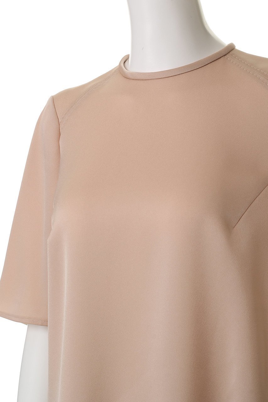 【デザイン ワークス/DESIGN WORKS】のベーシックTブラウス 人気、トレンドファッション・服の通販 founy(ファニー) 　ファッション　Fashion　レディースファッション　Fashion for Women　トップス・カットソー　Cut & Sew Tops　シャツ・ブラウス・オフィスカジュアル　Elegant Blouses & Button-Ups　ショート　Short, Short Length　スリット　Slit, Slit Detail　スリーブ　Sleeve, Long Sleeve / Short Sleeve　ベーシック　Basic, Essential　other-5|ID: prp329100004490686 ipo3291000000035366685