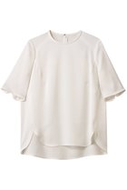 【デザイン ワークス/DESIGN WORKS】のベーシックTブラウス 人気、トレンドファッション・服の通販 founy(ファニー) ファッション Fashion レディースファッション Fashion for Women トップス・カットソー Cut & Sew Tops シャツ・ブラウス・オフィスカジュアル Elegant Blouses & Button-Ups ショート Short, Short Length スリット Slit, Slit Detail スリーブ Sleeve, Long Sleeve / Short Sleeve ベーシック Basic, Essential thumbnail アイボリー|ID: prp329100004490686 ipo3291000000035739148