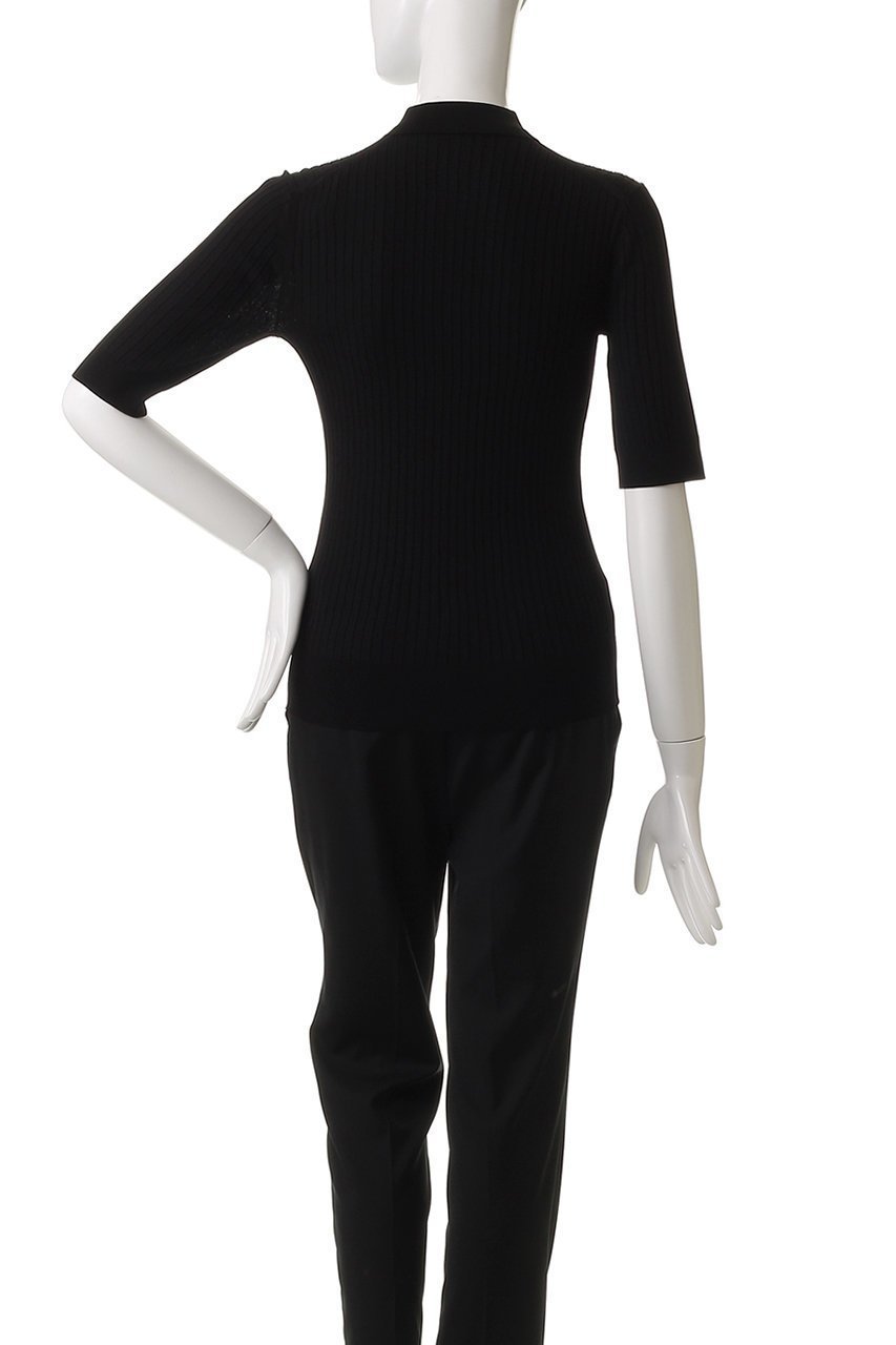 【デザイン ワークス/DESIGN WORKS】のワイドリブポロニット 人気、トレンドファッション・服の通販 founy(ファニー) 　ファッション　Fashion　レディースファッション　Fashion for Women　トップス・カットソー　Cut & Sew Tops　ニット　Knit Tops & Sweaters　カジュアルプルオーバー・ニットトップス　Pullovers & Knit Tops / Casual Pullovers　なめらか　Smooth, Silky Texture　スポーティ　Sporty, Casual Athletic　デニム　Denim, Jeans Material　フィット　Fit, Slim Fit　マニッシュ　Mannish, Boyish　ワイドリブ　Wide Rib, Wide Ribbed Knit　other-4|ID: prp329100004490687 ipo3291000000032811616