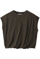 【マリリンムーン/MARILYN MOON】の【WALANCE】オーガニックコットンジャージーバルーントップ スミブラック(ソリッド)|ID: prp329100004490688 ipo3291000000036148814