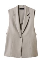 【アルアバイル/allureville】の麻調カルゼサイドオープンジレ 人気、トレンドファッション・服の通販 founy(ファニー) ファッション Fashion レディースファッション Fashion for Women アウター Coat / Outerwear Collection レディースジャケット・軽アウター Jackets シンプル Simple, Minimal ジャケット Jacket, Outerwear ベスト Vest, Waistcoat thumbnail ベージュ|ID: prp329100004490693 ipo3291000000035929132