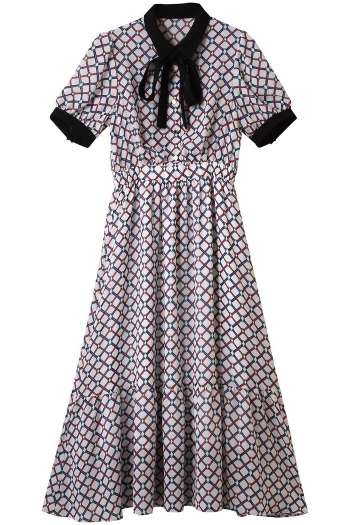 【アルアバイル/allureville】の【Loulou Willoughby】ロープリングPTワンピース インテリア・キッズ・メンズ・レディースファッション・服の通販 founy(ファニー) https://founy.com/ ファッション Fashion レディースファッション WOMEN ワンピース Dress チュニック Tunic カフス Cuffs チェック Check チュニック Tunic パーティ Party フェミニン Feminine プリント Print リボン Ribbon ロング Long NEW・新作・新着・新入荷 New Arrivals 無地 Plain Color |ID: prp329100004490702 ipo3291000000031660768