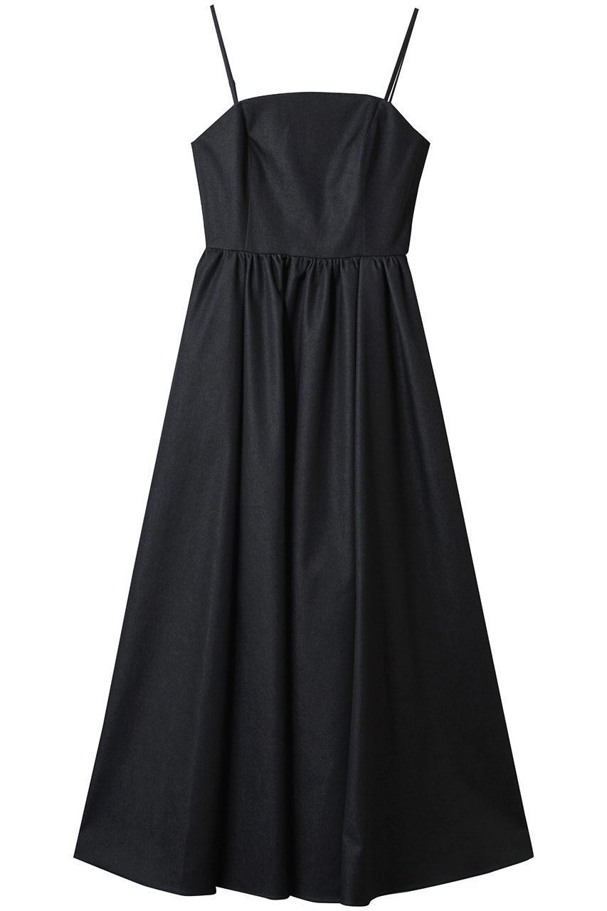 【アルアバイル/allureville】の【Loulou Willoughby】シャンブレーベアワンピース インテリア・キッズ・メンズ・レディースファッション・服の通販 founy(ファニー) ファッション Fashion レディースファッション Fashion for Women ワンピース Dresses チュニック Tunic Tops & Dresses コルセット Corset, Bustier シャンブレー Chambray, Denim-Like Fabric スリット Slit, Slit Detail チュニック Tunic, Long Top デニム Denim, Jeans Material パーティ Party, Party Style フィット Fit, Slim Fit フレア Flare, Flared フロント Front, Front Design ロング Long, Long-Length ネイビー|ID: prp329100004490703 ipo3291000000035673311