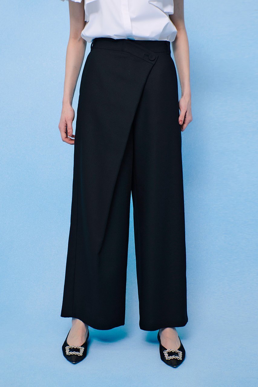 【アルアバイル/allureville】の【Loulou Willoughby】アシメタックワイドパンツ 人気、トレンドファッション・服の通販 founy(ファニー) 　ファッション　Fashion　レディースファッション　Fashion for Women　パンツ　Pants & Trousers　アシンメトリー　Asymmetrical Style　エレガント 上品　Elegant　オックス　Oxford Fabric　シンプル　Simple, Minimal　ワイド　Wide, Wide Fit　再入荷　Restock / Back in Stock　other-6|ID: prp329100004490705 ipo3291000000032707478