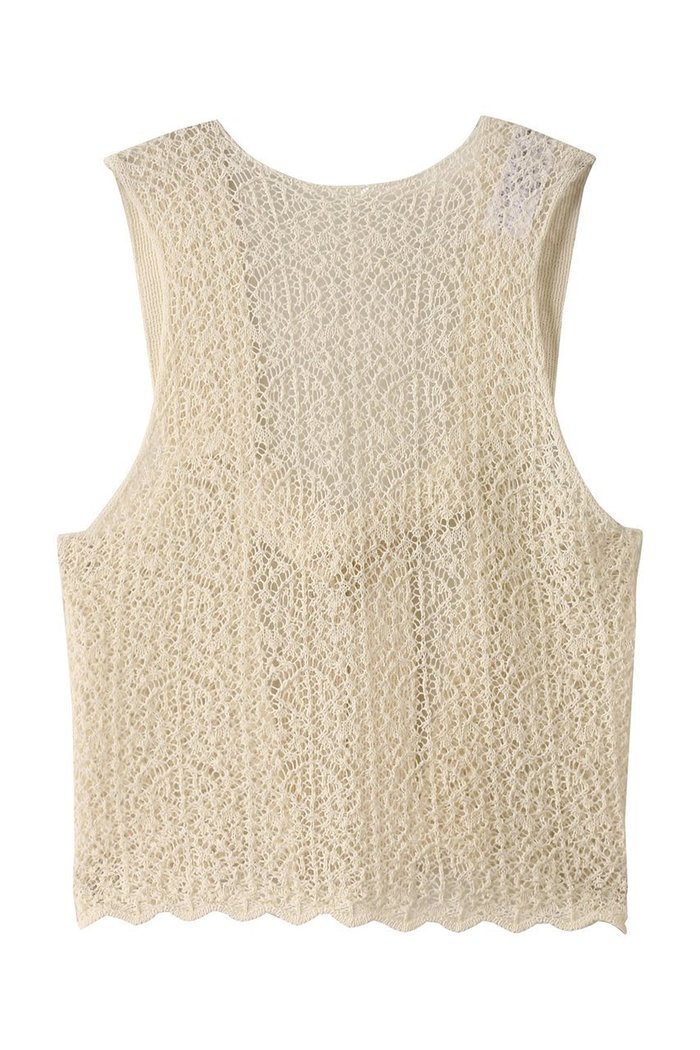 【プルミエ アロンディスモン/1er Arrondissement】の【enrica】ベスト インテリア・キッズ・メンズ・レディースファッション・服の通販 founy(ファニー) https://founy.com/ ファッション Fashion レディースファッション Fashion for Women トップス・カットソー Cut & Sew Tops ニット Knit Tops & Sweaters ベスト&ジレ / 重ね着スタイル Vests & Gilets カジュアルプルオーバー・ニットトップス Pullovers & Knit Tops / Casual Pullovers ベスト Vest, Waistcoat 夏 Summer 春 Spring S/S・春夏 SS, Spring/Summer, Warm Season 透かし Cut-Out, Lacework |ID: prp329100004490710 ipo3291000000036499240