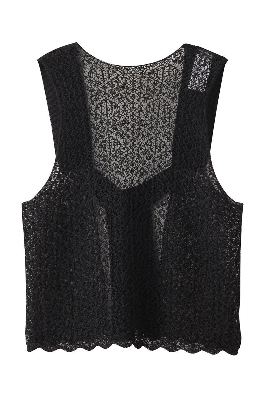 【プルミエ アロンディスモン/1er Arrondissement】の【enrica】ベスト インテリア・キッズ・メンズ・レディースファッション・服の通販 founy(ファニー) 　ファッション　Fashion　レディースファッション　Fashion for Women　トップス・カットソー　Cut & Sew Tops　ニット　Knit Tops & Sweaters　ベスト&ジレ / 重ね着スタイル　Vests & Gilets　カジュアルプルオーバー・ニットトップス　Pullovers & Knit Tops / Casual Pullovers　ベスト　Vest, Waistcoat　夏　Summer　春　Spring　S/S・春夏　SS, Spring/Summer, Warm Season　透かし　Cut-Out, Lacework　ブラック|ID: prp329100004490710 ipo3291000000036499242