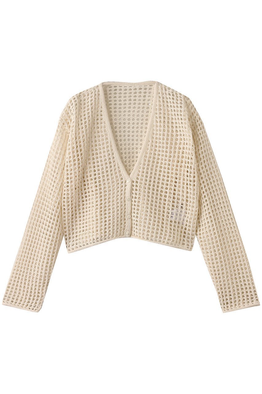 【ハー/HER.】のメッシュ編みカーディガン 人気、トレンドファッション・服の通販 founy(ファニー) 　ファッション　Fashion　レディースファッション　Fashion for Women　トップス・カットソー　Cut & Sew Tops　ニット　Knit Tops & Sweaters　カーディガン・羽織り　Layered Style Cardigans　インナー　Innerwear　カーディガン　Cardigan, Knitwear　クロップド　Cropped, Short Length　メッシュ　Mesh, Net Fabric　リネン　Linen, Linen Fabric　夏　Summer　 other-1|ID: prp329100004492275 ipo3291000000032924325